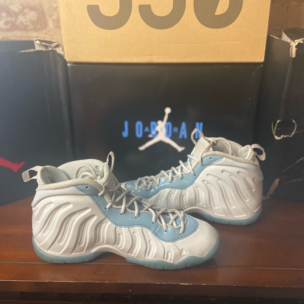 Nike Little Posite One Mid Aura Worn Blue White